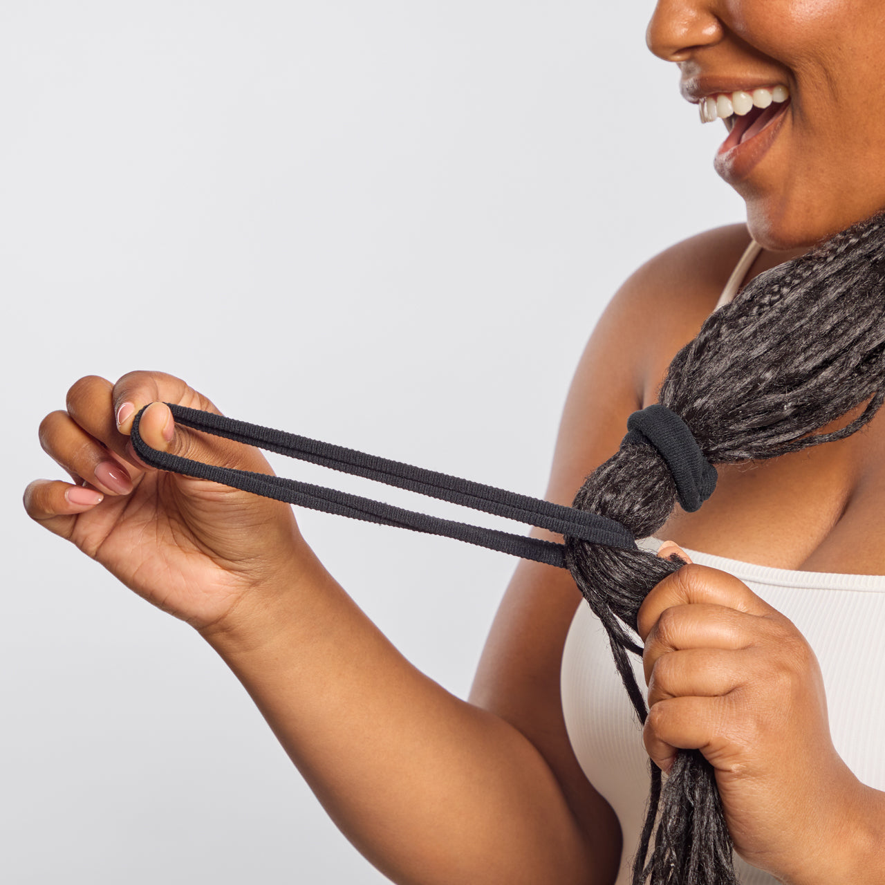 Black Thick Elastics 6pc Set