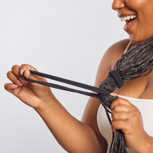 Black Thick Elastics 6pc Set